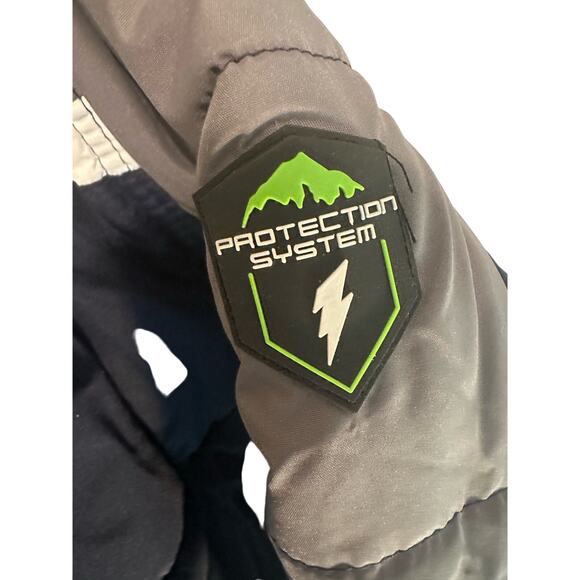 Protection System Boys Bubble Jacket Navy Blue and Green Size 5/6 - Picture 5 of 7